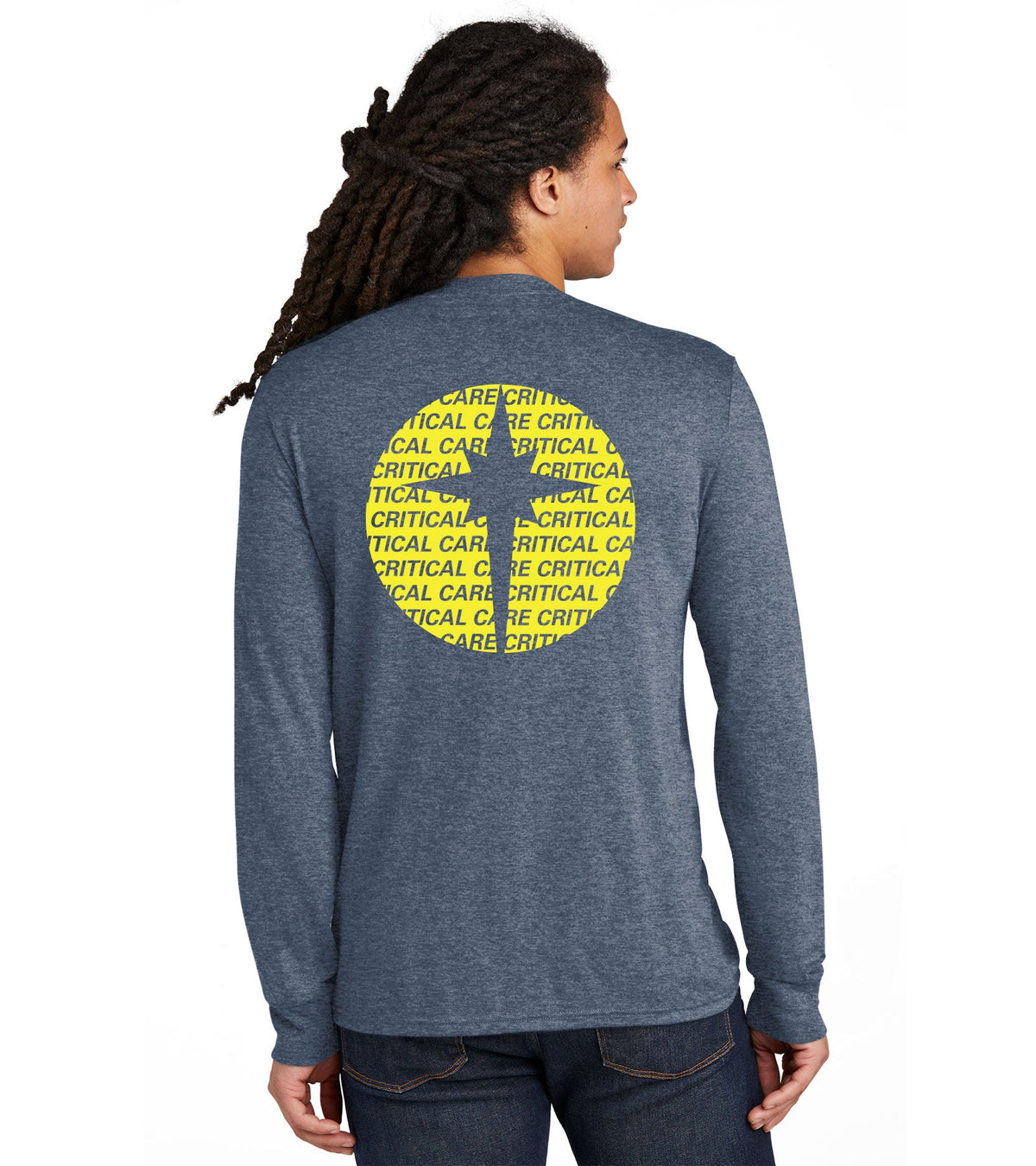 Men’s District Perfect Tri Long Sleeve Tee - DM132 - Critical