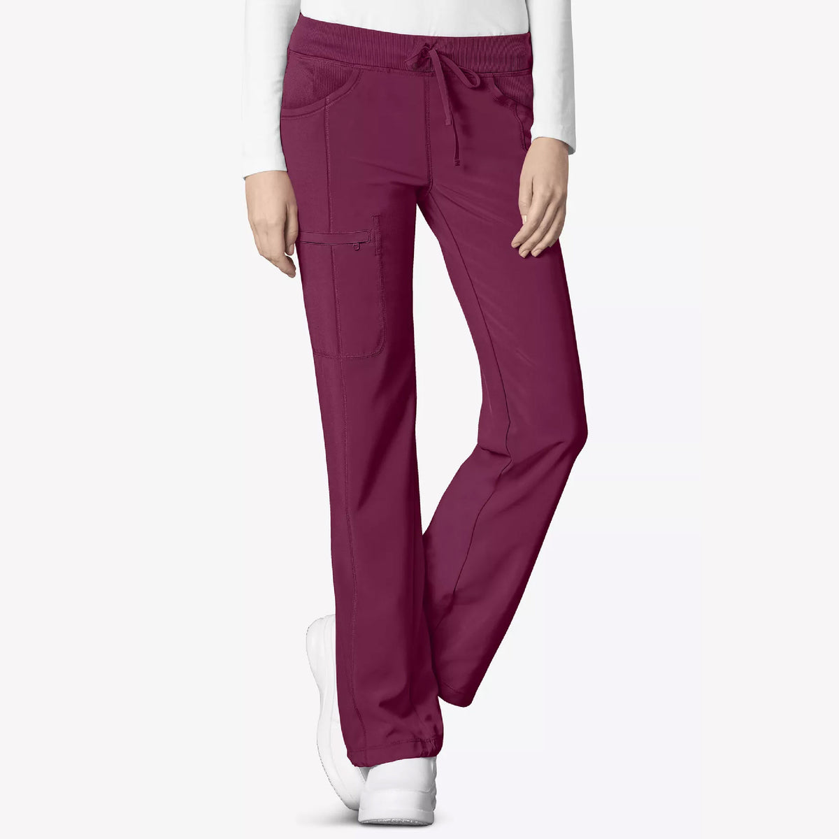 Cherokee Infinity Women's 4-Pocket STRETCH Drawstring Straight Leg Scrub Pants - 1123A - Petite