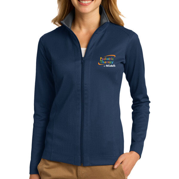 Ladies Vertical Texture Full Zip Jacket - L805 - SLPT