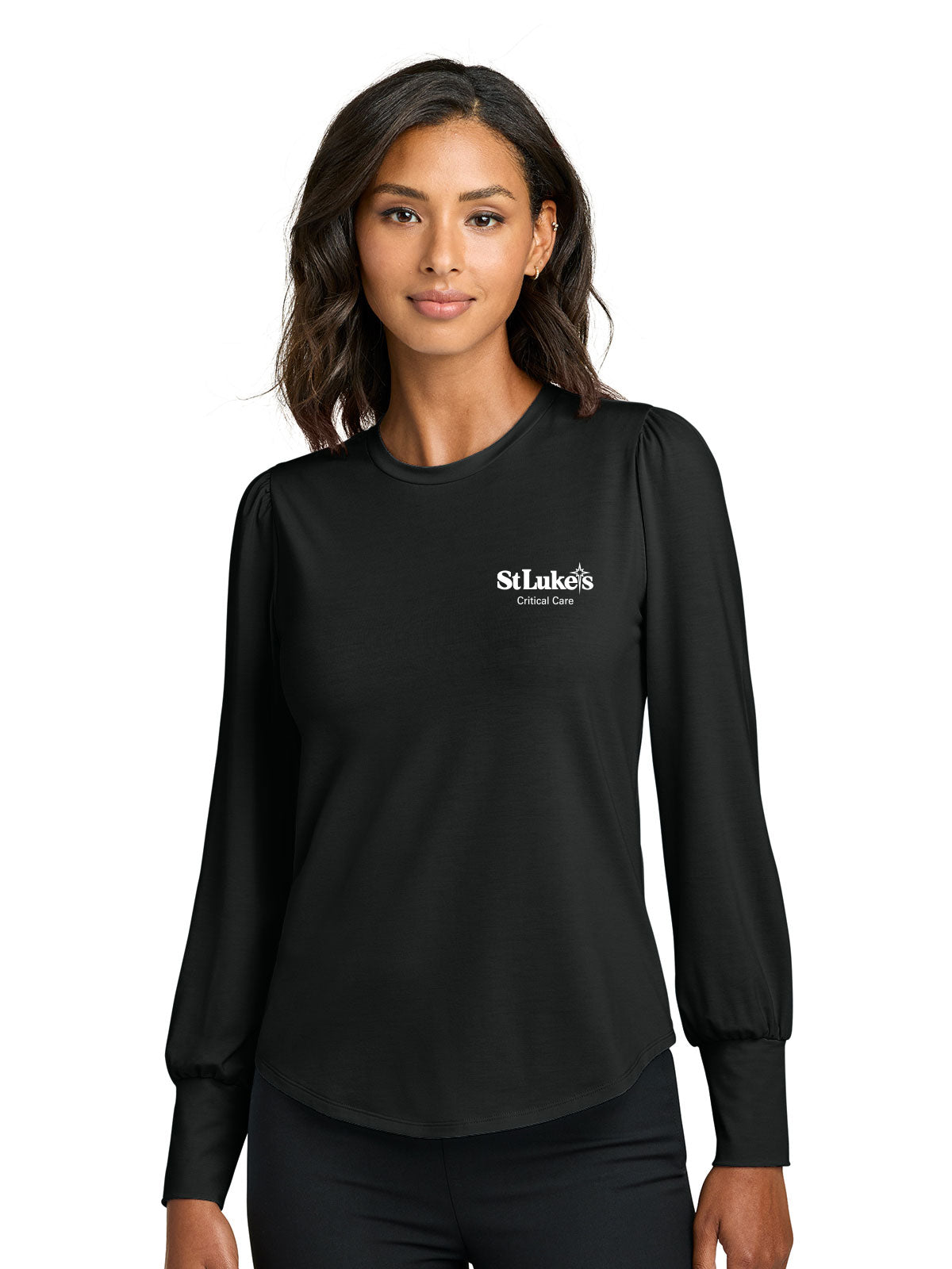 Women’s Stretch Jersey Long Sleeve Blouson Top - MM1019 - PC-Care