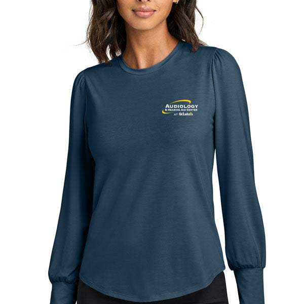 Women’s Stretch Jersey Long Sleeve Blouson Top - MM1019 - SLPT