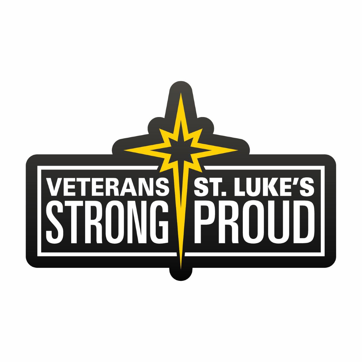 Veterans Strong St. Luke's Proud 1.5 Inch Pin