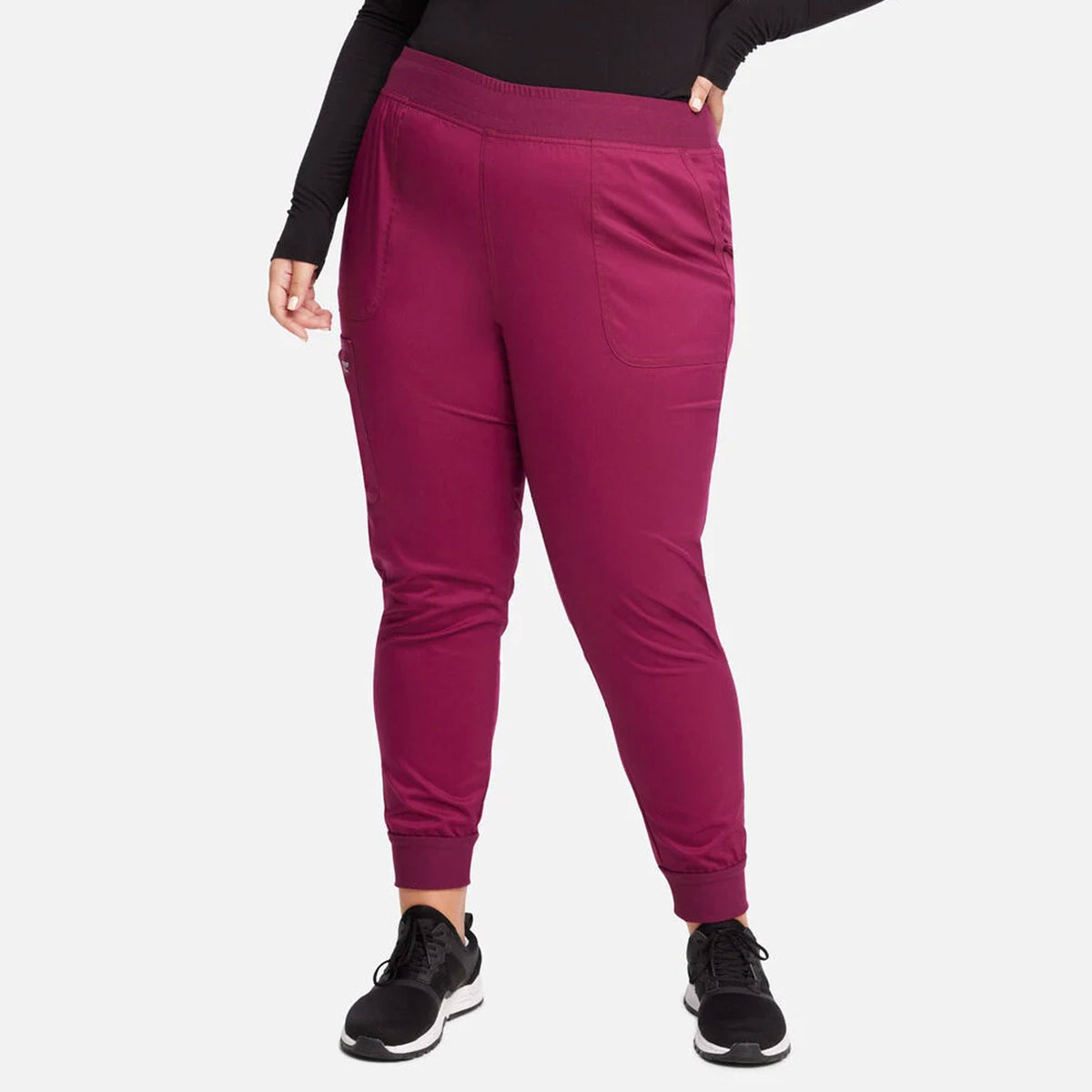 Cherokee Women's Mid Rise Jogger Scrub Pant - WW115 - Petite