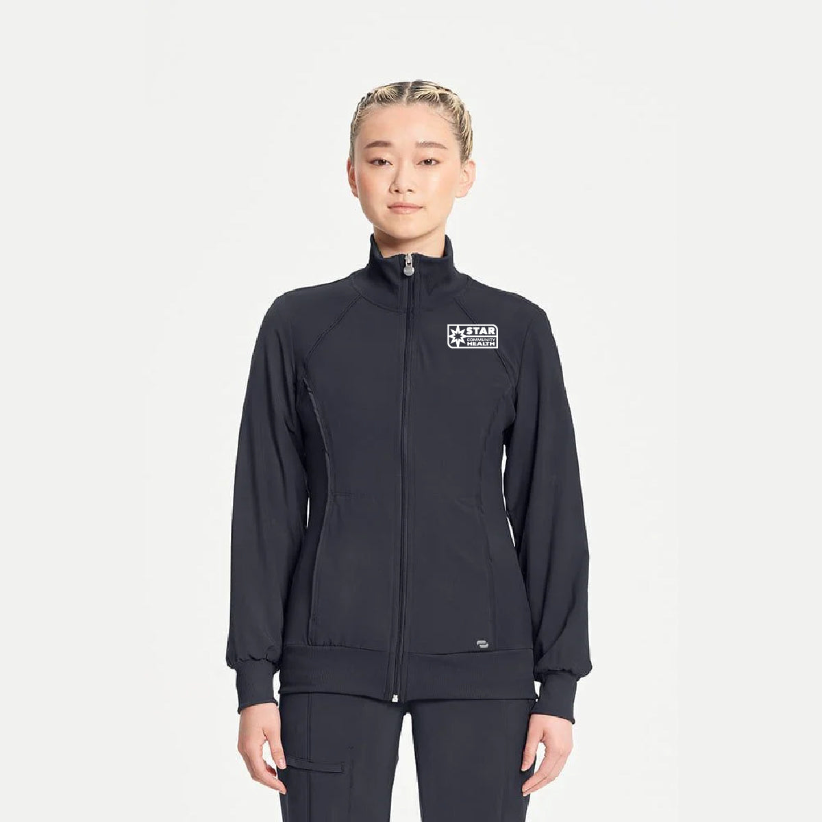Cherokee Women's Zip Front Warm Up Scrub Jacket - CK-2391A