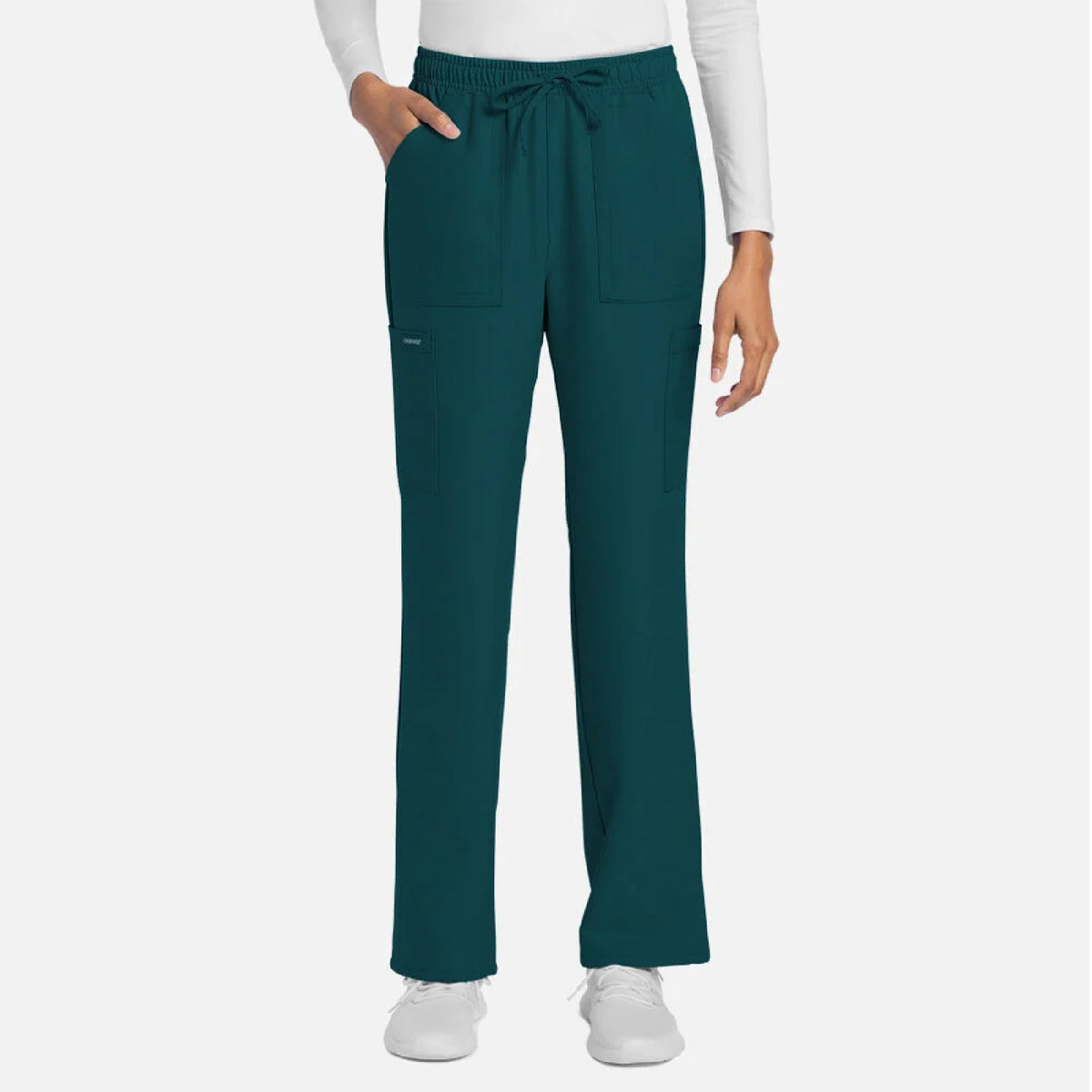 Cherokee Women's Mid Rise Drawstring Trouser Cargo Pant - CK272A - Regular