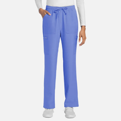 Cherokee Women's Mid Rise Drawstring Trouser Cargo Pant - CK272A - Regular