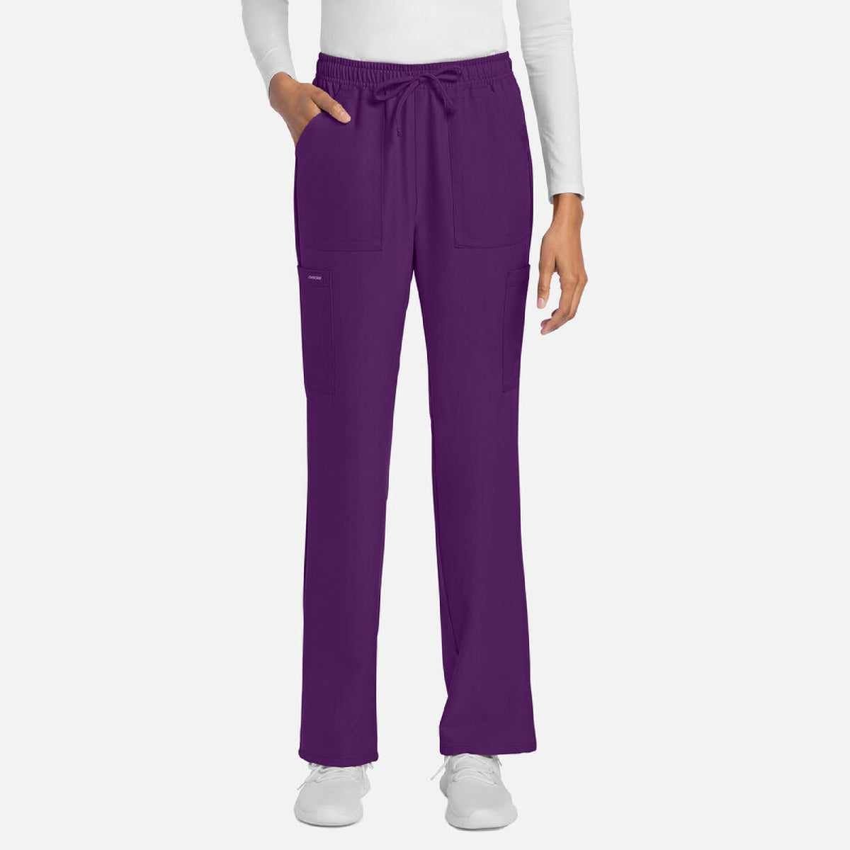 Cherokee Women's Mid Rise Drawstring Trouser Cargo Pant - CK272A - Regular