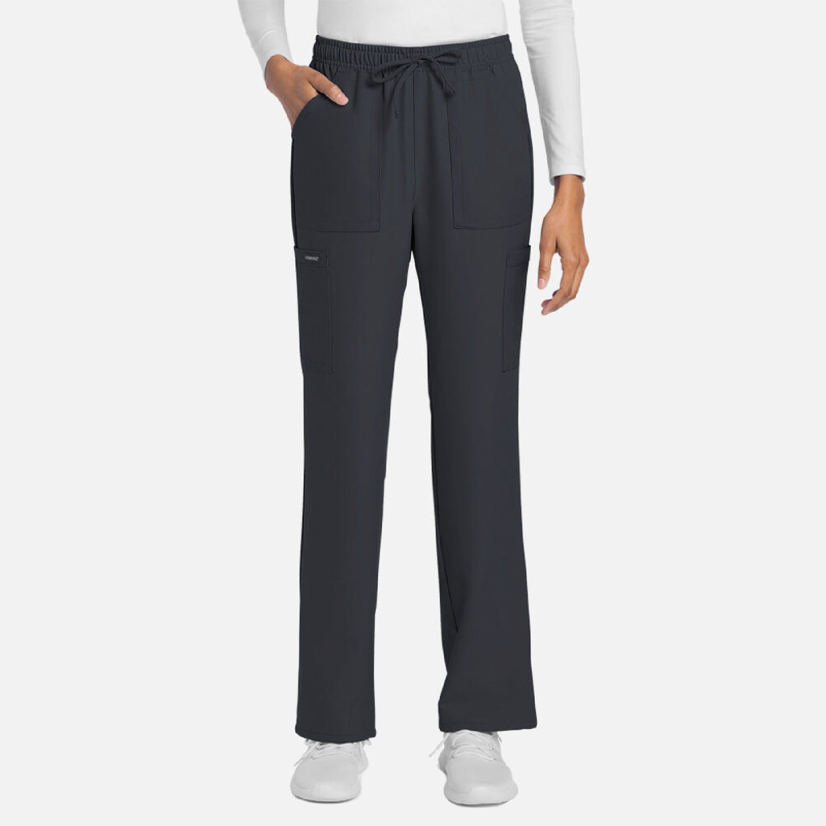 Cherokee Women's Mid Rise Drawstring Trouser Cargo Pant - CK272A - Regular