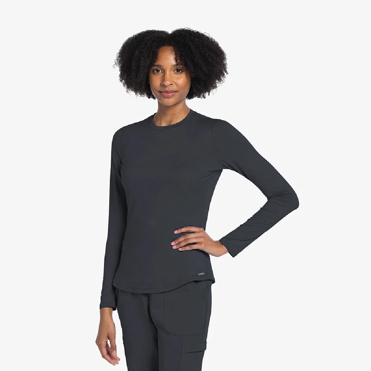 Cherokee Women's Long Sleeve Underscrub Knit Tee (No Logo) - CK773