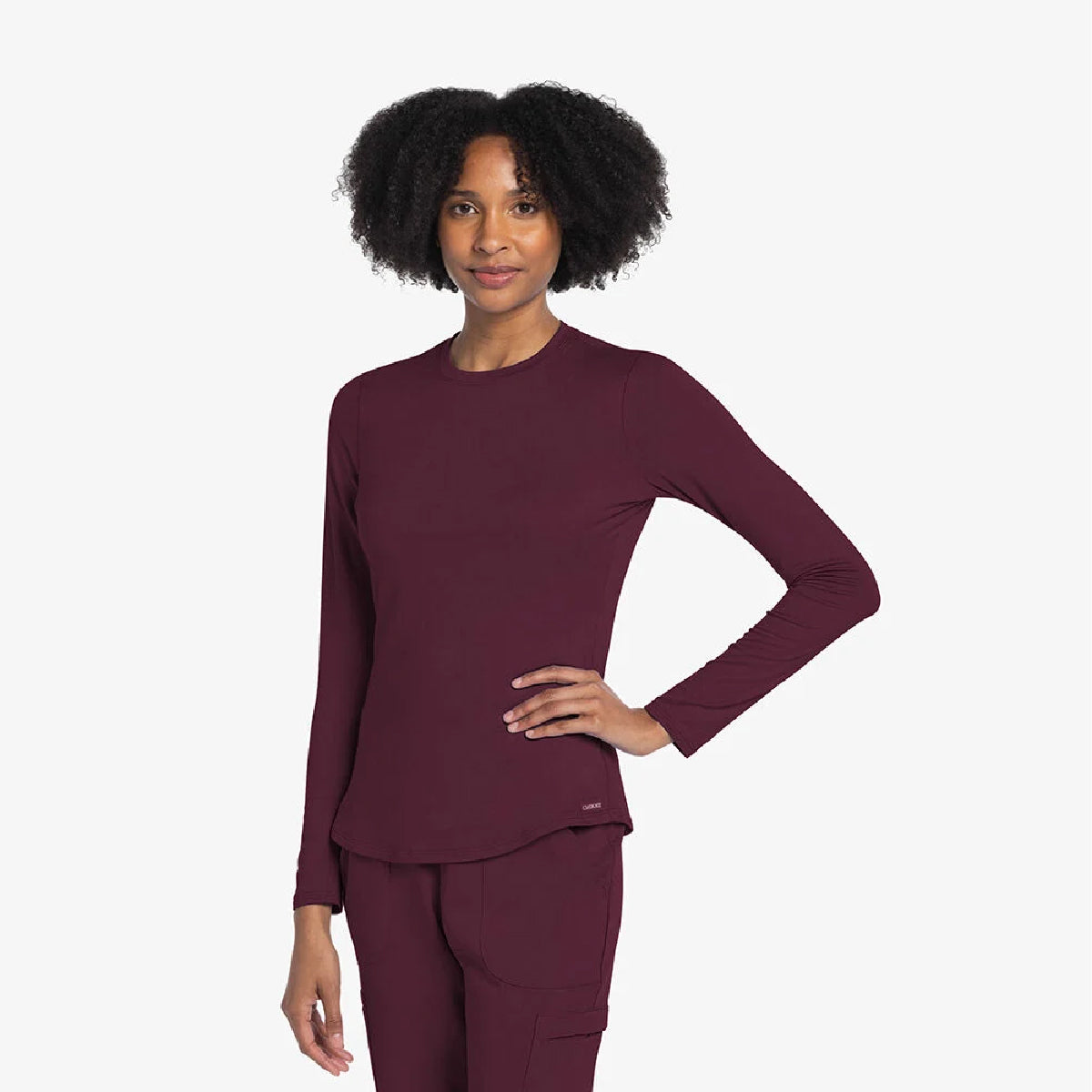 Cherokee Women's Long Sleeve Underscrub Knit Tee (No Logo) - CK773