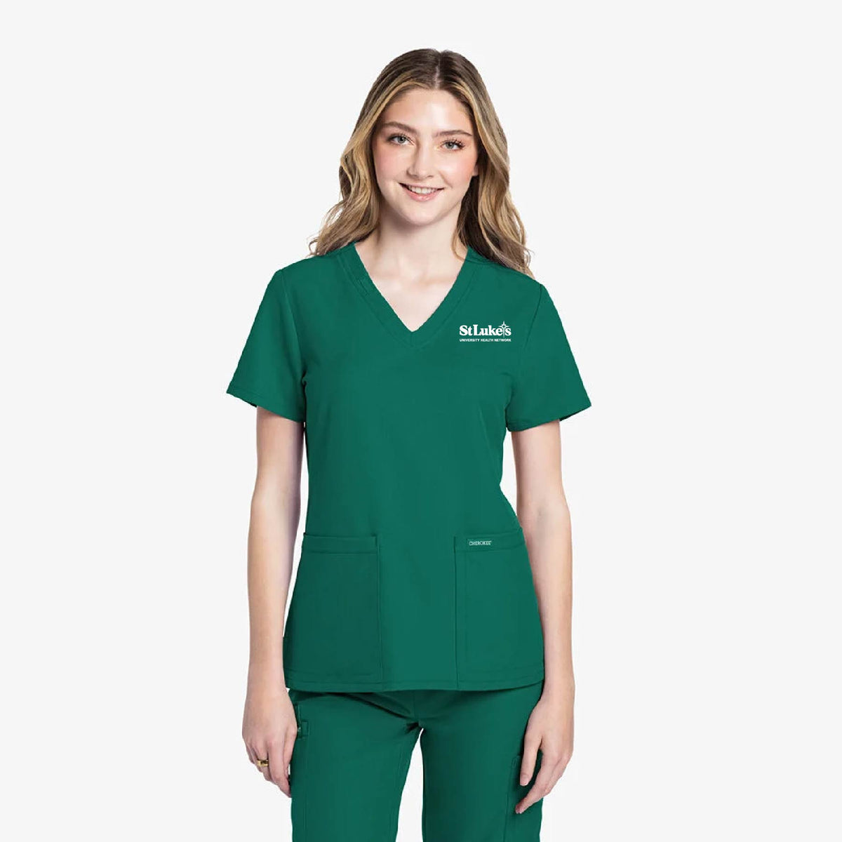 Cherokee Women's Rounded V-Neck Scrub Top - CK953A