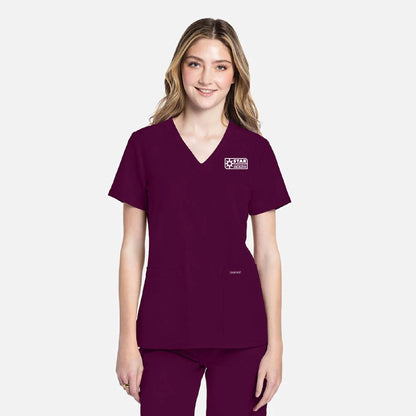 Cherokee Women's Rounded V-Neck Scrub Top - CK953A