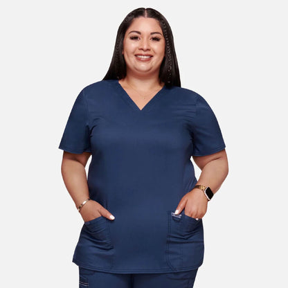Cherokee Women's 3-Pocket V-Neck Stretch Scrub Top - WW620