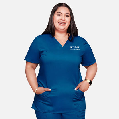 Cherokee Women's 3-Pocket V-Neck Stretch Scrub Top - WW620