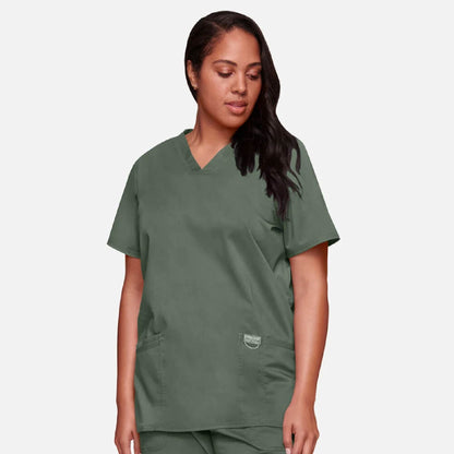 Cherokee Women's 3-Pocket V-Neck Stretch Scrub Top - WW620