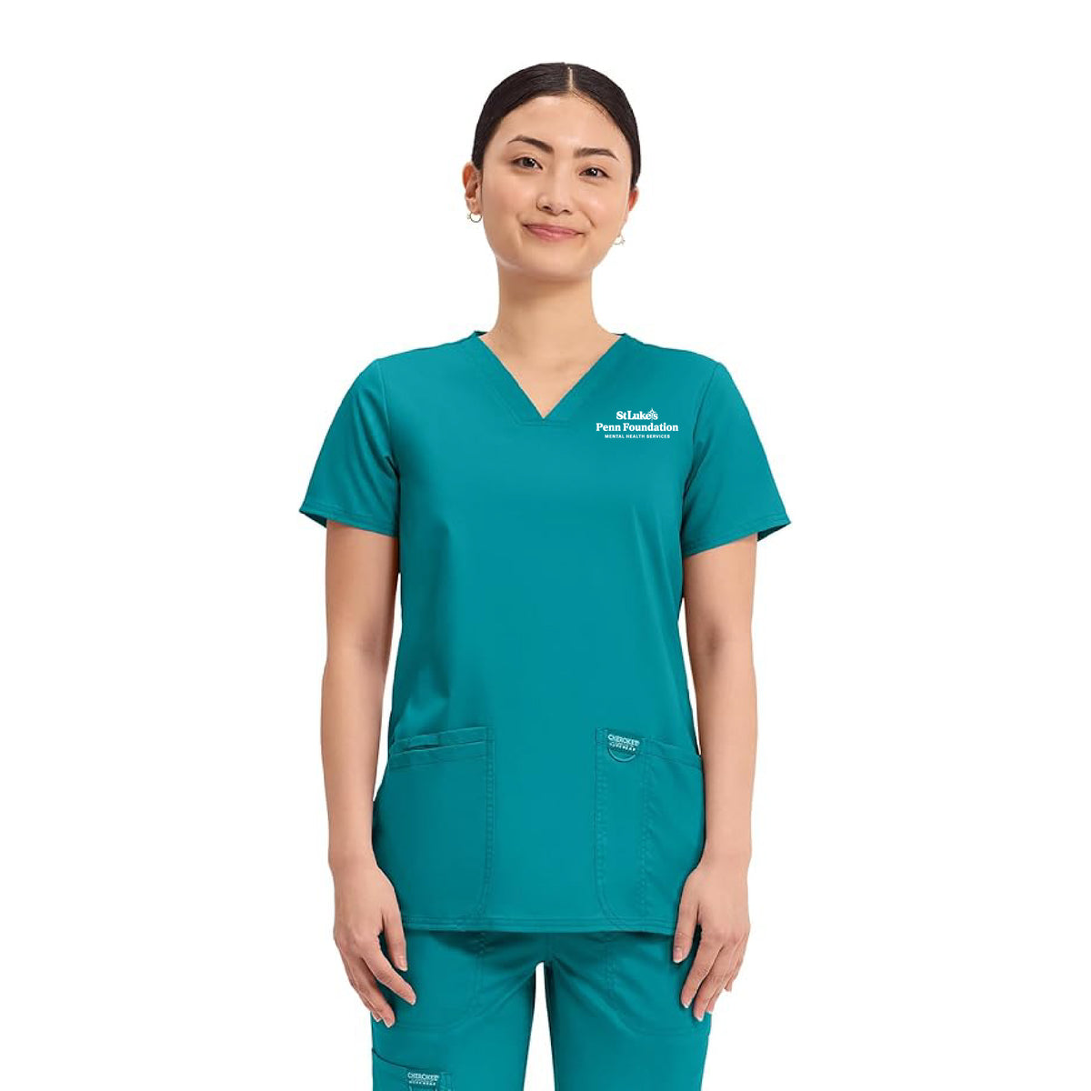 Cherokee Women's 3-Pocket V-Neck Stretch Scrub Top - WW620