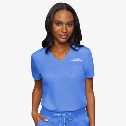 Med Couture Women's Tuck In Solid Scrub Top - MC7448