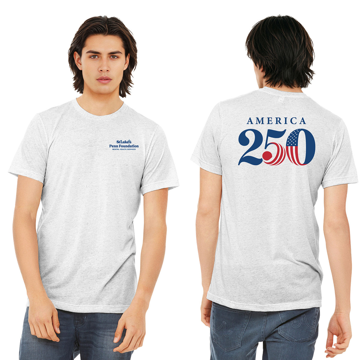 America 250th T-Shirts - BELLA+CANVAS Unisex Tri-blend Tee - BC3413