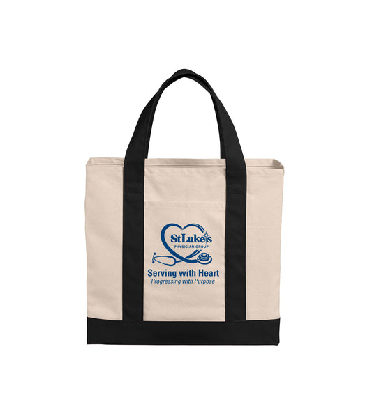 Port Authority Cotton Canvas Two-Tone Tote - BG429 - SLPG