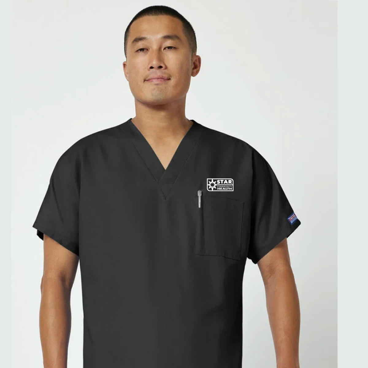 Unisex V-Neck 1-Pocket Scrub Top - CK-4777