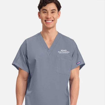 Unisex V-Neck 1-Pocket Scrub Top - CK-4777