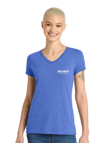 District Women’s Perfect Tri V-Neck Tee - DM1350L - Cancer Center