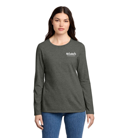 Ladies District Perfect Blend CVC Long Sleeve Tee - DT110 - SLPG