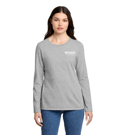 Ladies District Perfect Blend CVC Long Sleeve Tee - DT110 - SLPG