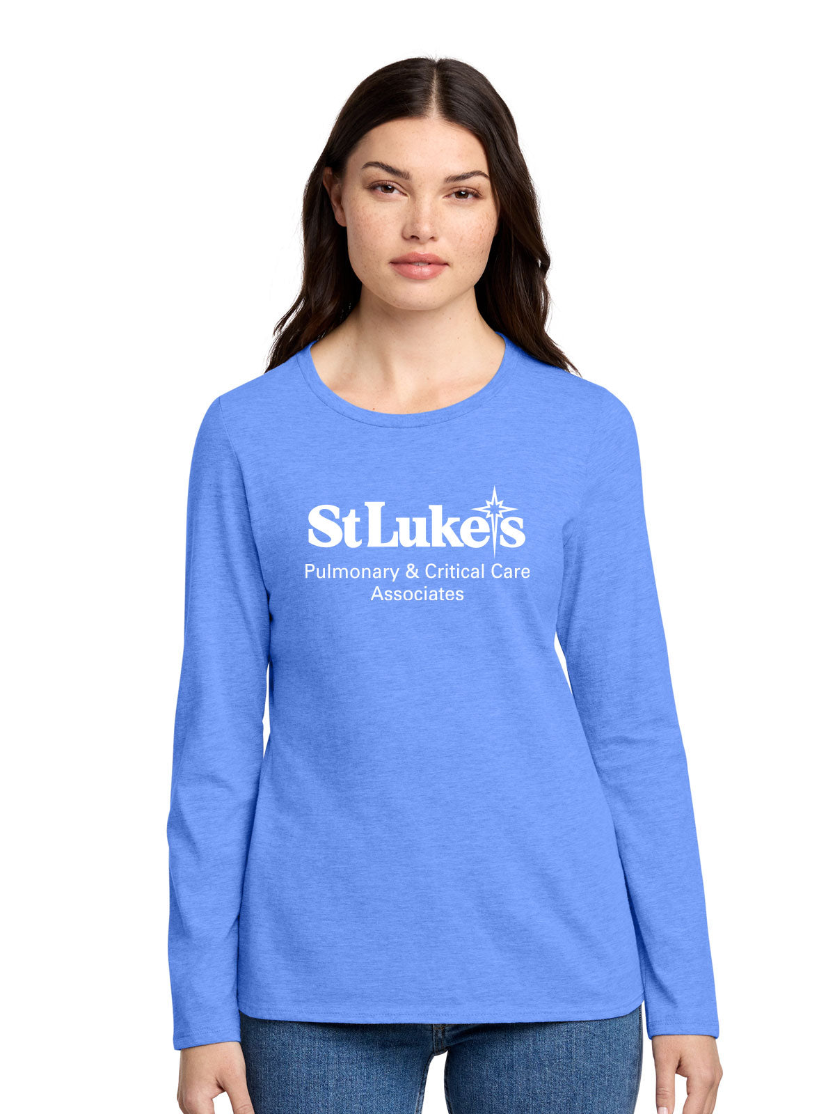 Ladies District Perfect Blend CVC Long Sleeve Tee - DT110 - PC-Care