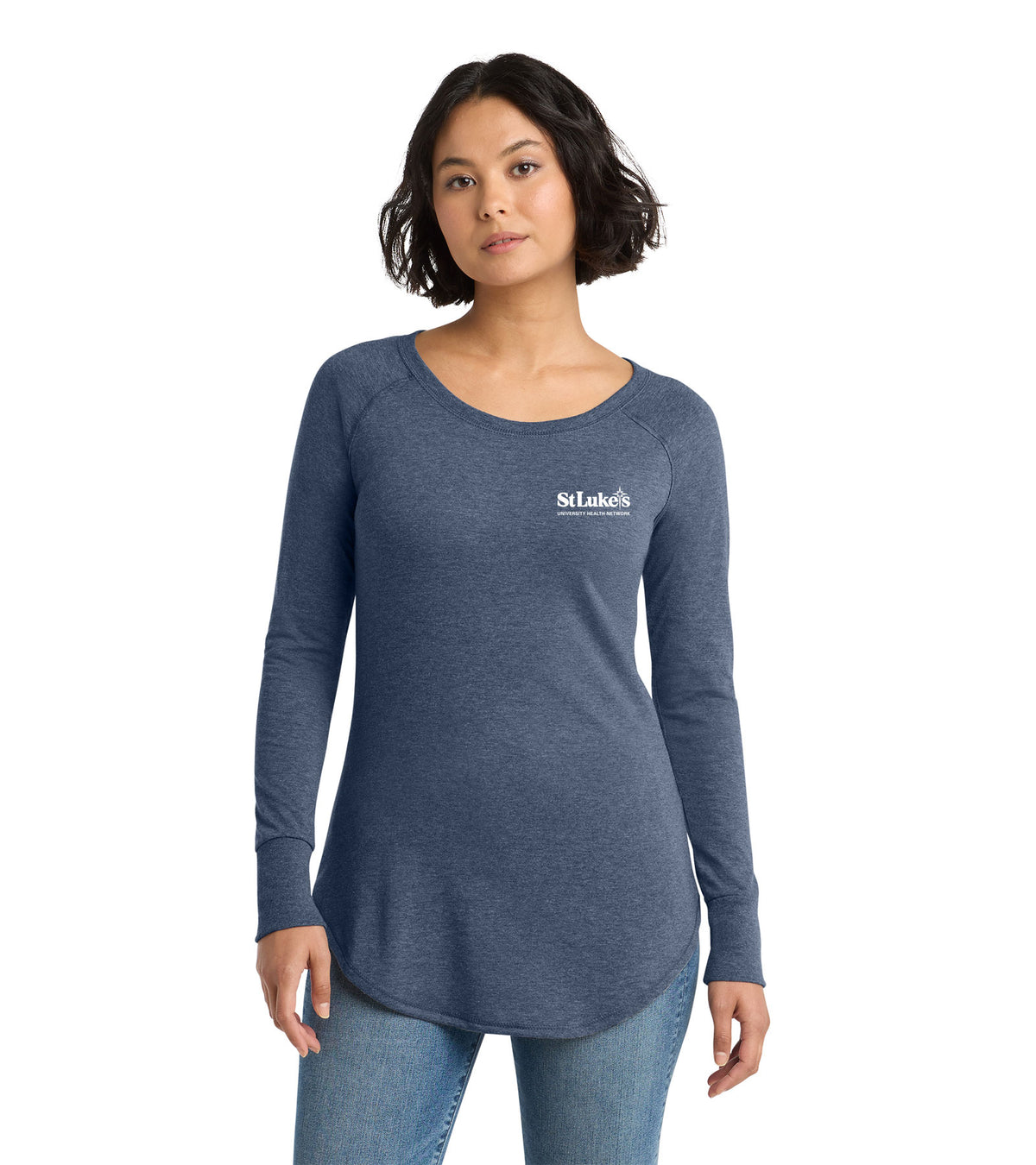 Casual Ladies District Perfect Tri Long Sleeve Tee - DT132L - Forensic