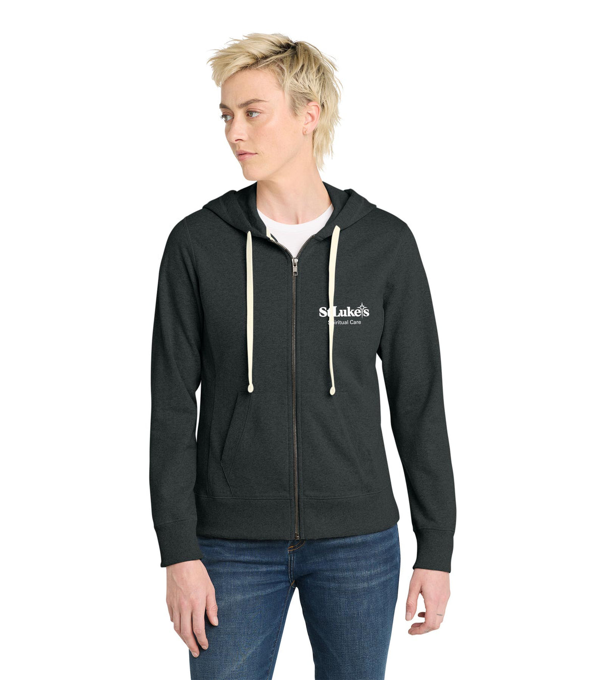 District Women's Re-Fleece Full-Zip Hoodie - DT8103 - Spiritual