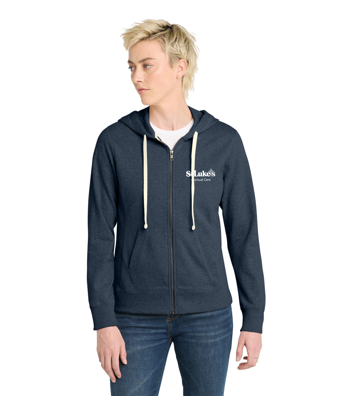 District Women's Re-Fleece Full-Zip Hoodie - DT8103 - Spiritual