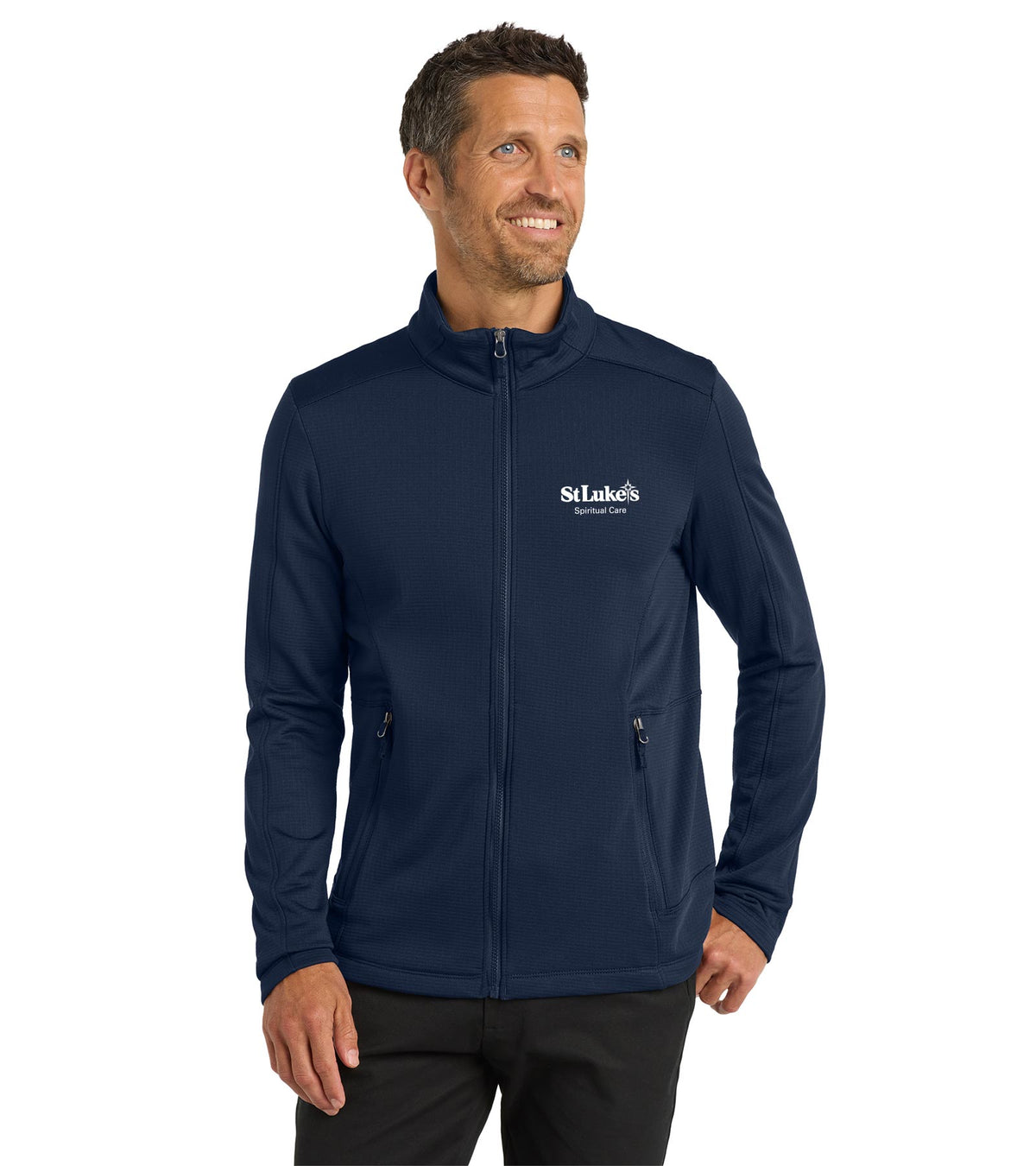 Men's Port Authority Grid Fleece Jacket - F239 - Spiritual