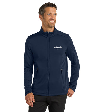 Men's Port Authority Grid Fleece Jacket - F239 - Spiritual