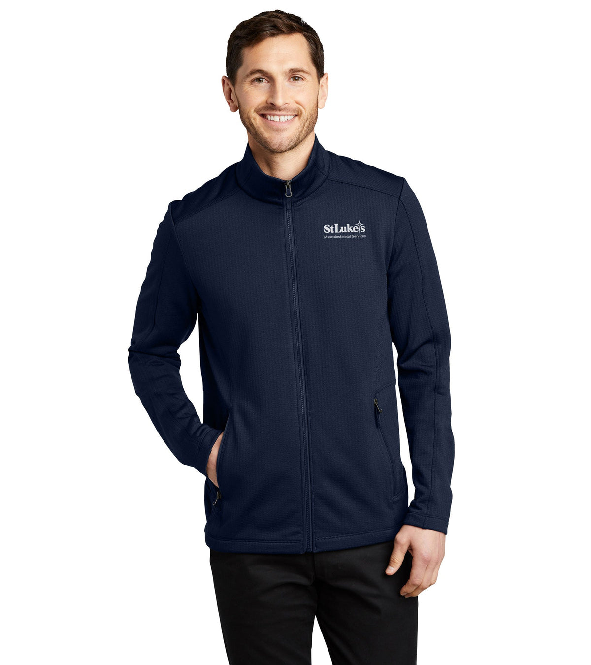 Men's Port Authority Grid Fleece Jacket - F239 - MSK