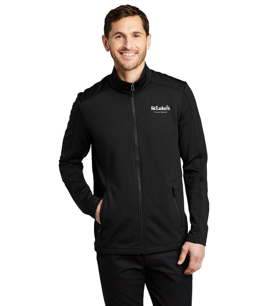 Men's Port Authority Grid Fleece Jacket - F239 - Trauma