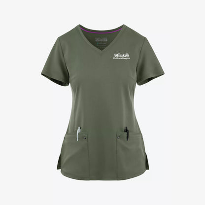 Healing Hands Purple Label Juliet Women's 2-Pocket STRETCH Princess Seam Scrub Top - 2245
