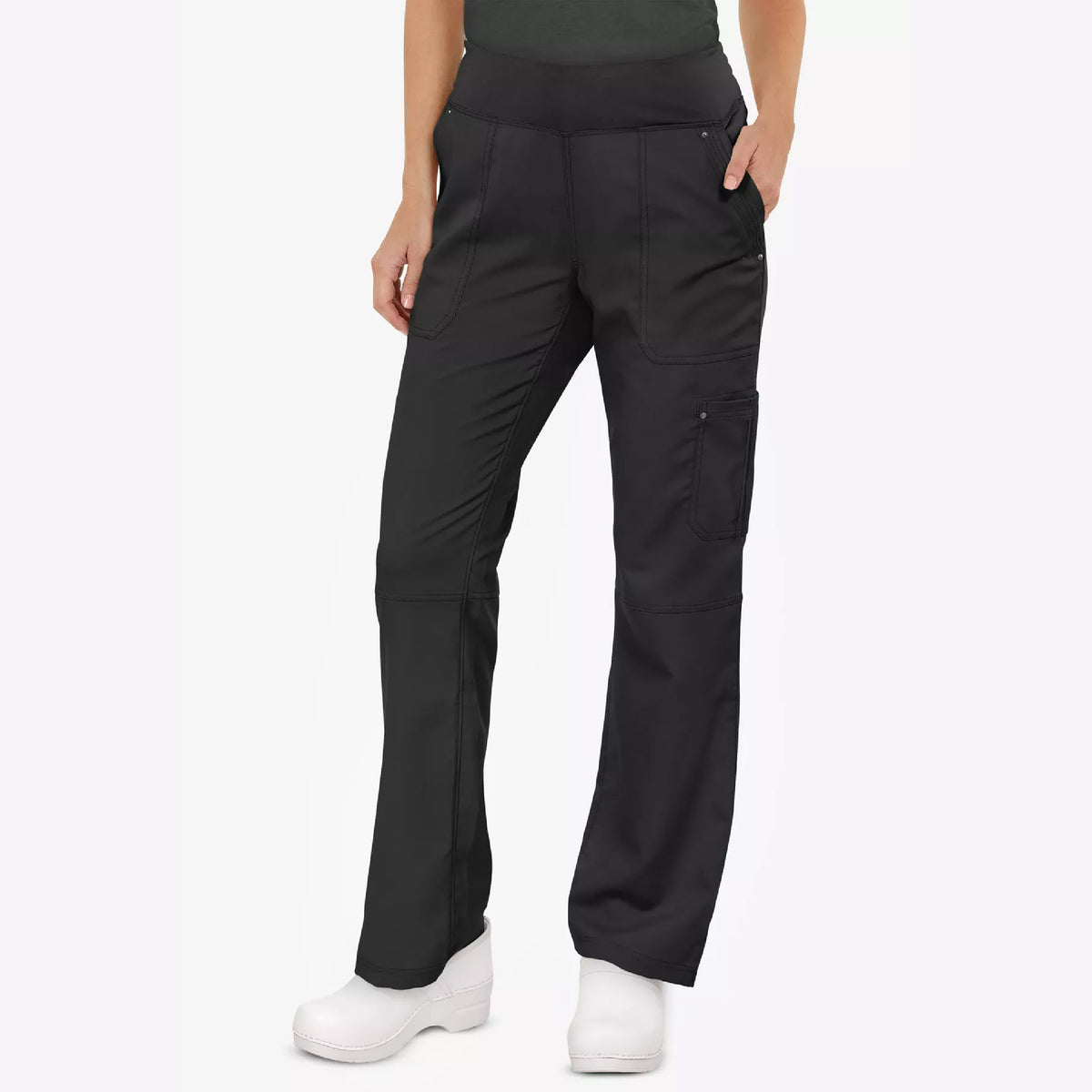 Healing Hands Purple Label Tori Women's 5-Pocket STRETCH Yoga Waist Straight Leg Scrub Pants - 9133