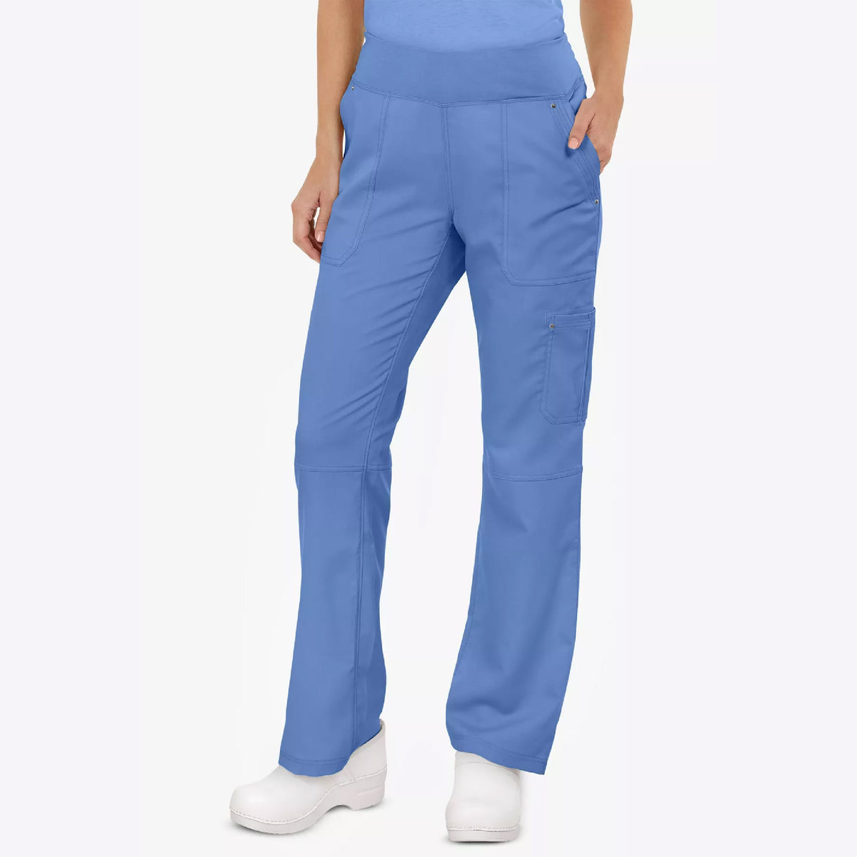 Healing Hands Purple Label Tori Women's 5-Pocket STRETCH Yoga Waist Straight Leg Scrub Pants - 9133