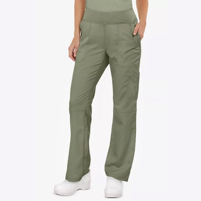 Healing Hands Purple Label Tori Women's 5-Pocket STRETCH Yoga Waist Straight Leg Scrub Pants - 9133