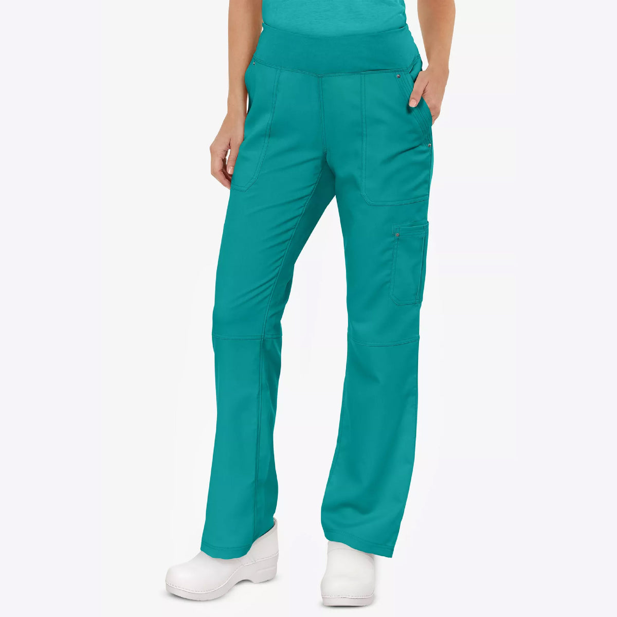 Healing Hands Purple Label Tori Women's 5-Pocket STRETCH Yoga Waist Straight Leg Scrub Pants - 9133