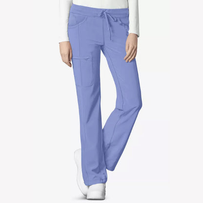 Cherokee Infinity Women's 4-Pocket STRETCH Drawstring Straight Leg Scrub Pants - 1123A - Petite