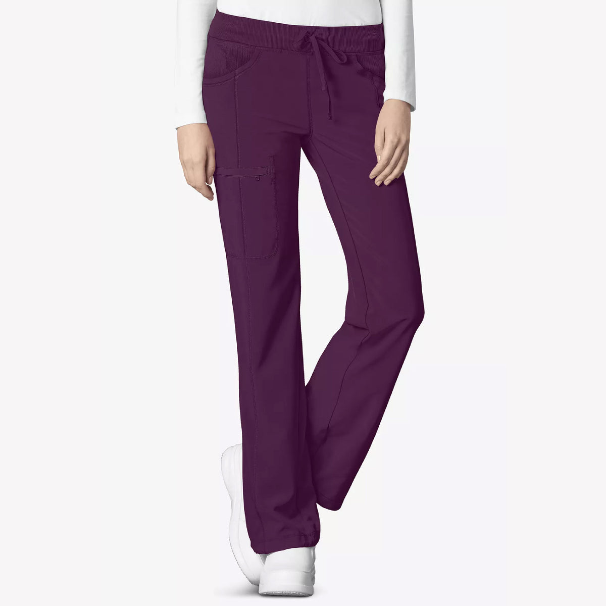 Cherokee Infinity Women's 4-Pocket STRETCH Drawstring Straight Leg Scrub Pants - 1123A - Petite