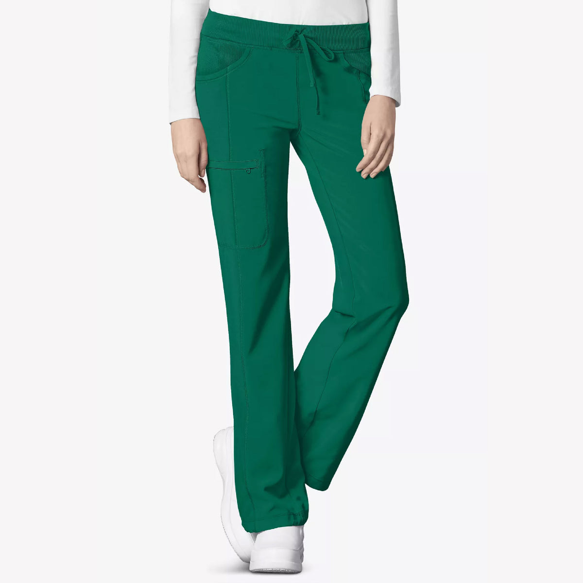 Cherokee Infinity Women's 4-Pocket STRETCH Drawstring Straight Leg Scrub Pants - 1123A - Petite