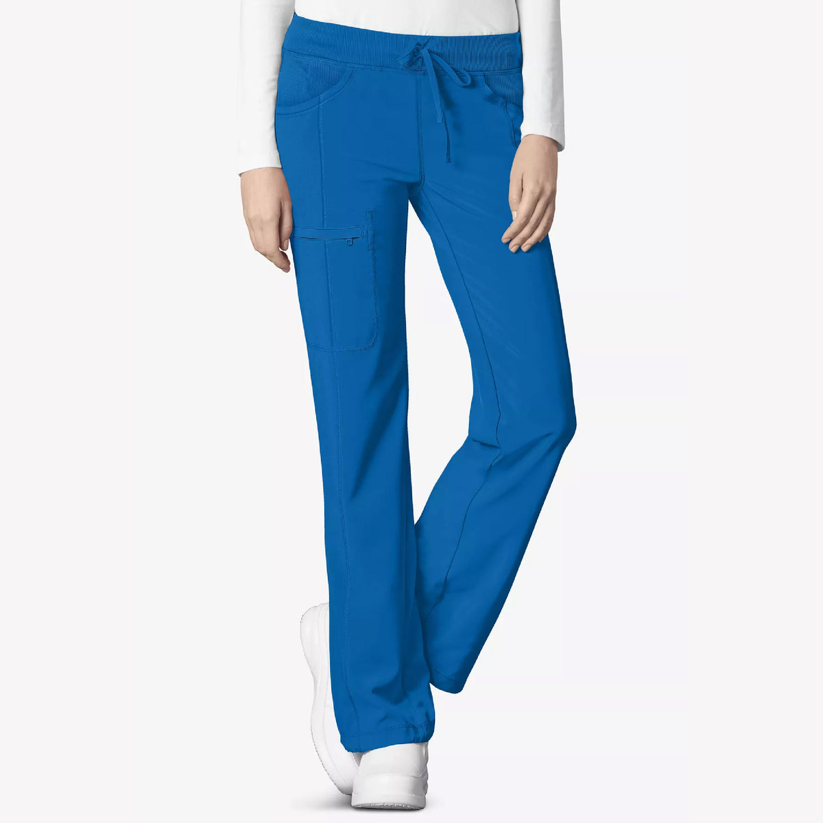 Cherokee Infinity Women's 4-Pocket STRETCH Drawstring Straight Leg Scrub Pants - 1123A - Petite