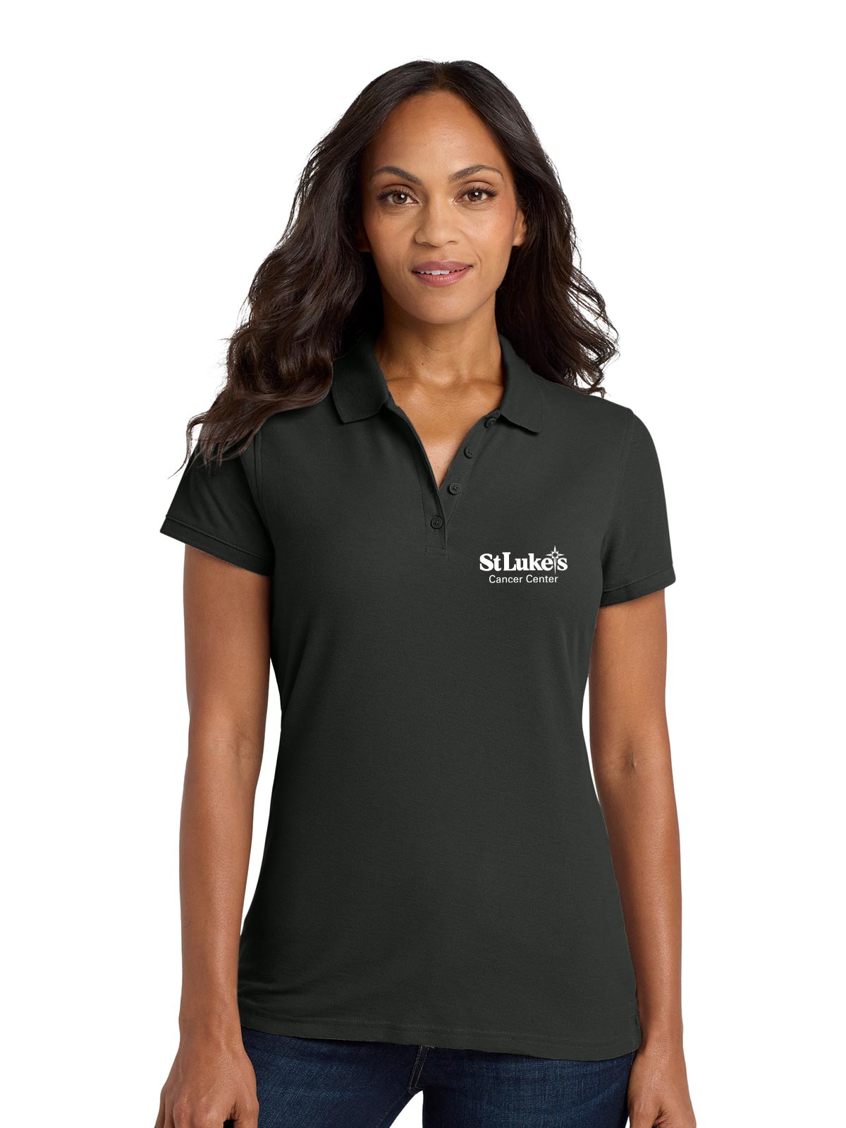 Ladies Port Authority Core Classic Pique Polo - L100 - Cancer Center