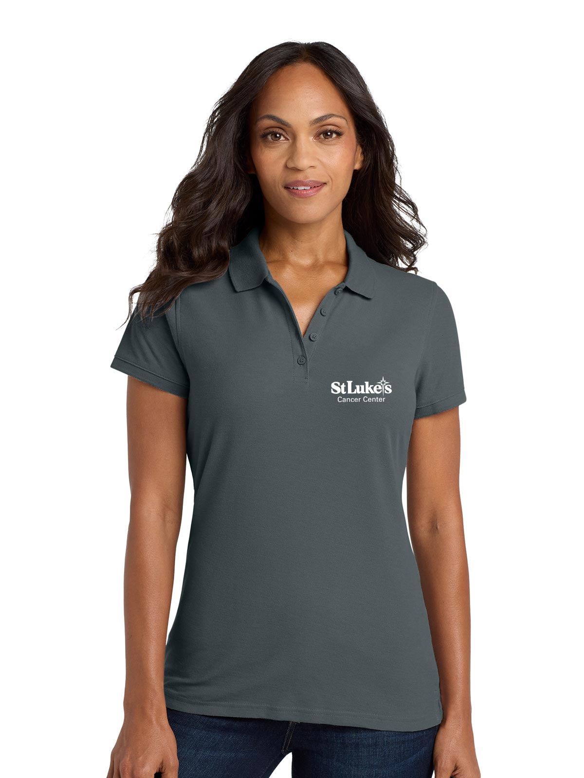 Ladies Port Authority Core Classic Pique Polo - L100 - Cancer Center