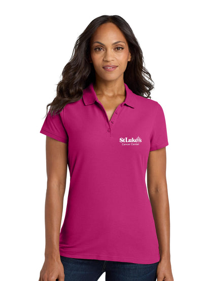 Ladies Port Authority Core Classic Pique Polo - L100 - Cancer Center