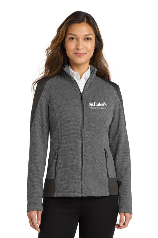 Port Authority Women's Grid Fleece Jacket - L239 - WomensImg