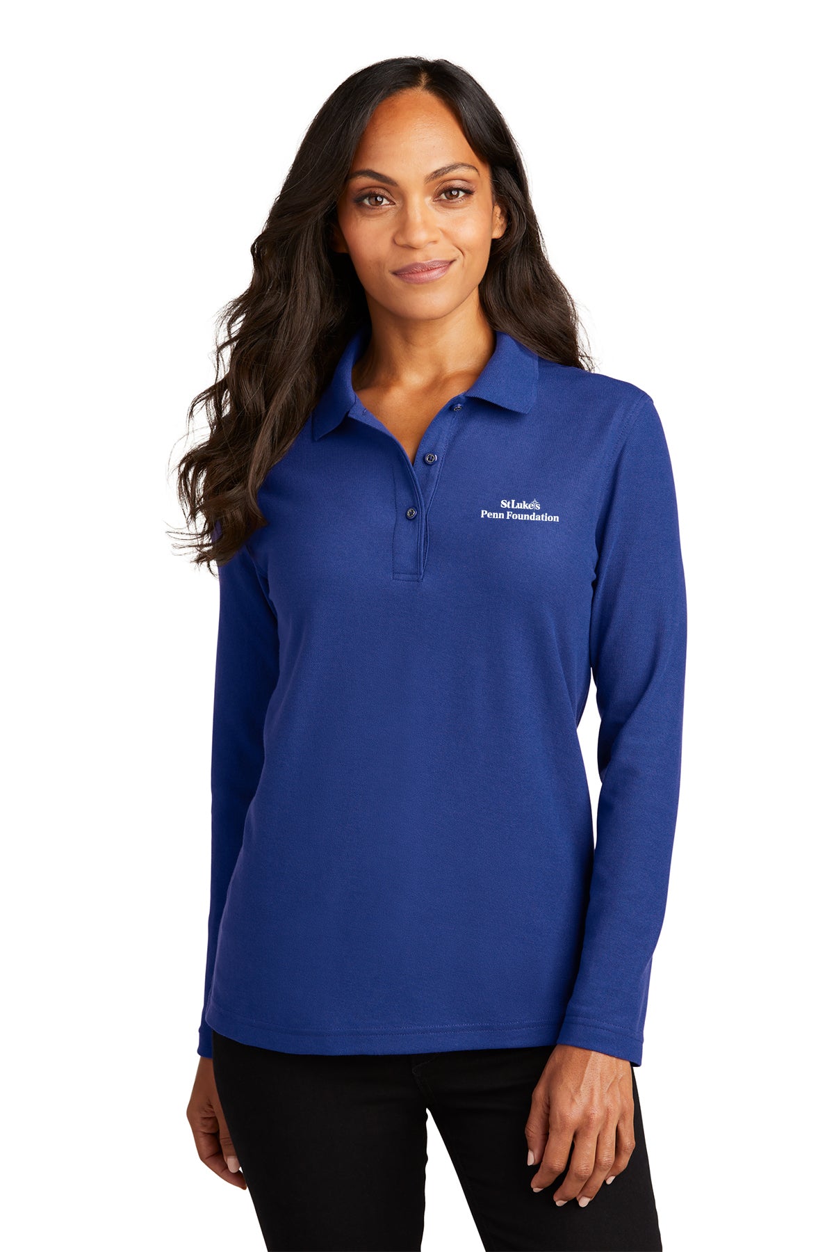 Port Authority® Women's Silk Touch Long Sleeve Polo - L500LS - Leadership